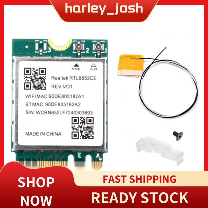 การ์ดเครือข่ายharley_josh 6E RTL8852CE M.2 สําหรับ 10/11 2.4/5/6GHz