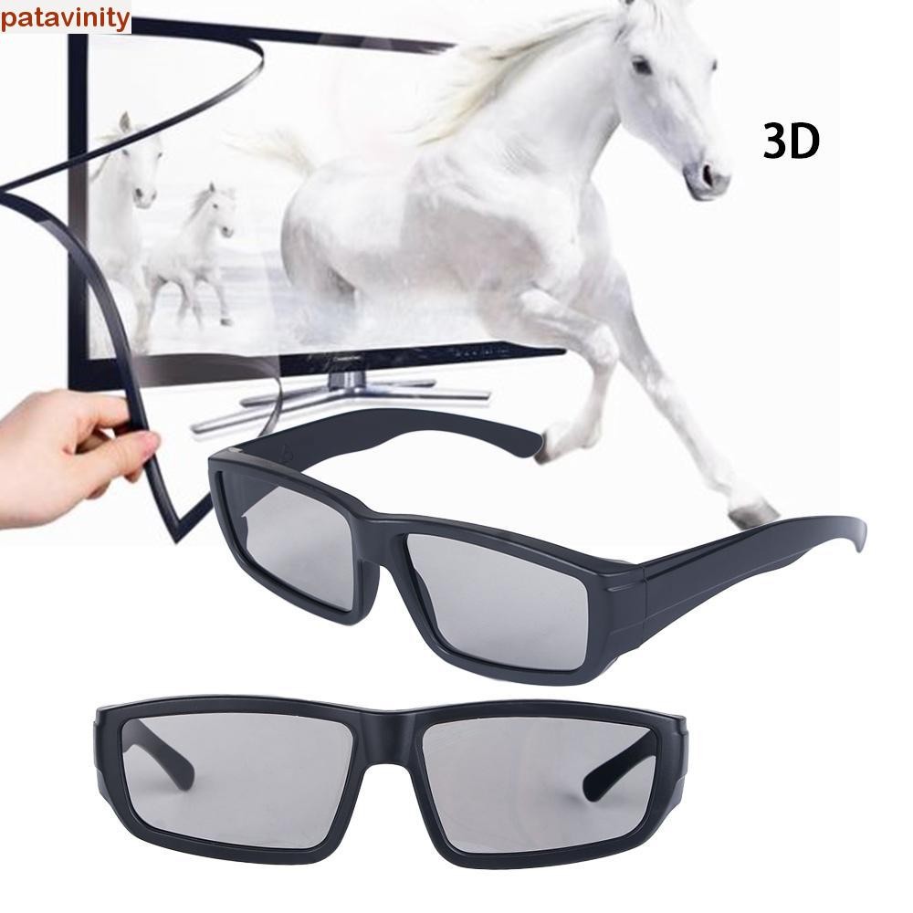PATAVINITY แว่นตา 3D โฮมเธียเตอร์แบบวงกลม Unisex ฟิล์มโปรเจคเตอร์ DVD TV 3D Vision