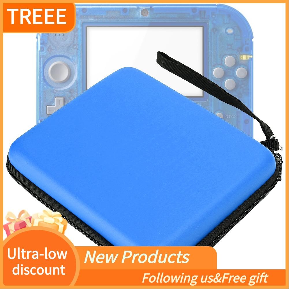 Treee Treee SUNGOOYUE 2 ชิ้น EVA Hard แพคเกจกรณีแบบพกพากระเป๋าป้องกันสำหรับ 2DS เกมคอนโซล