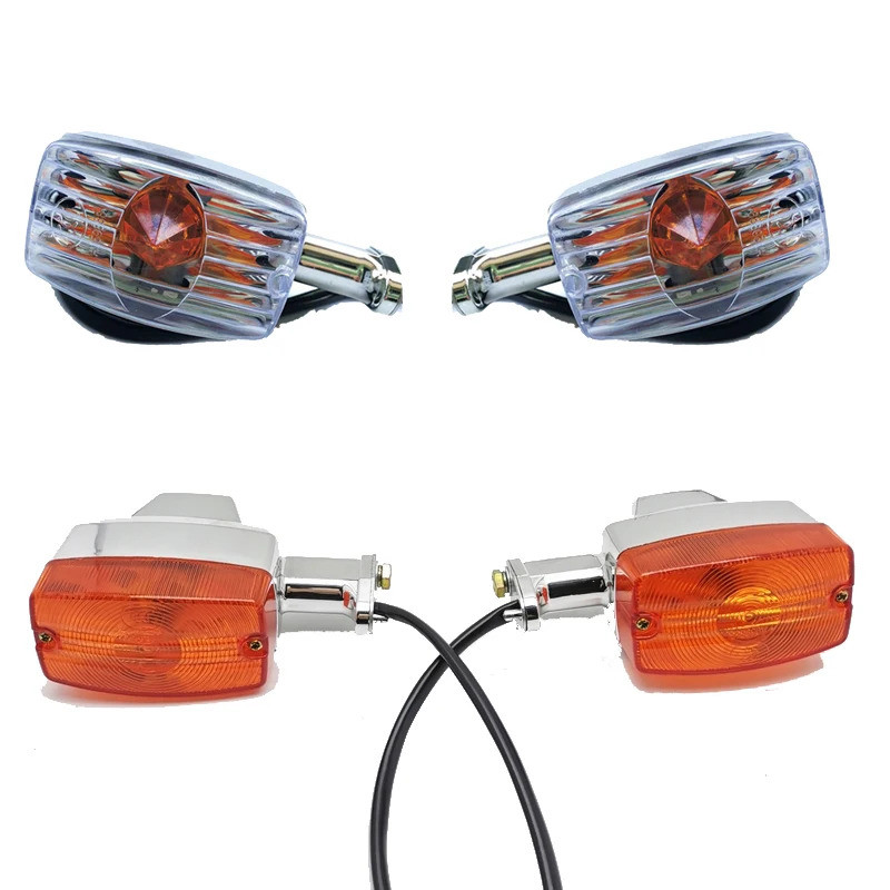 ไฟเลี้ยวรถจักรยานยนต์สําหรับ Suzuki Haojue Qingqi QJMotor จักรยานญี่ปุ่น GS125 ด้านหลังด้านหน้า Chro