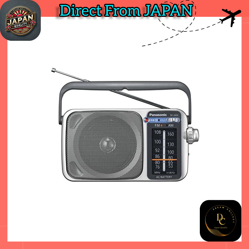 Panasonic FM/AM 2-Band Receiver (Silver) RF-2450-S