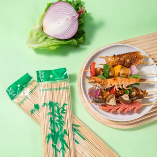 ไม้เสียบอาหาร ไม้เสียบบาร์บีคิว ไม้เสียบลูกชิ้น ไม้เสียบบาบีคิว หม่าล่า ไม้เสียบหมูปิ้ง ไม้เสียบปิ้งย่าง 6/8/10/12นิ้ว