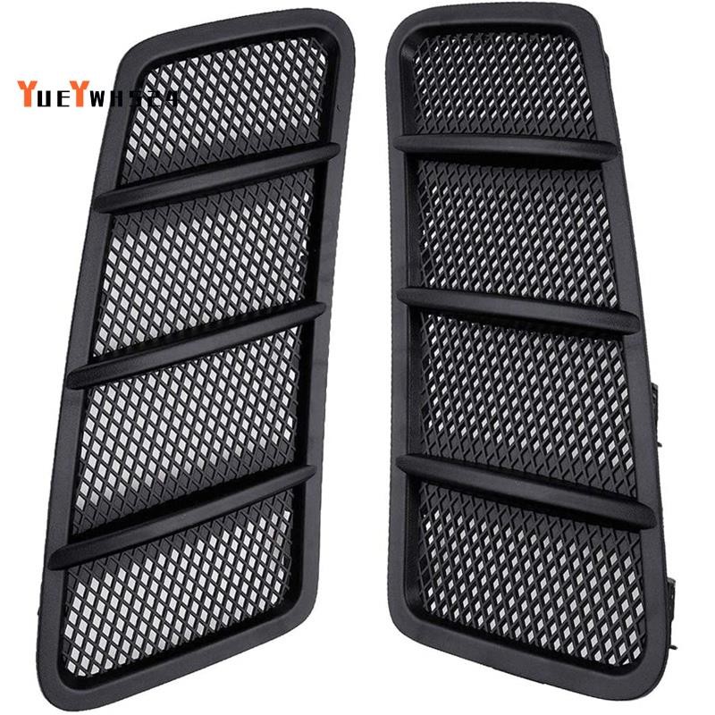 [ขายดี Y4]2 ชิ้นสีดําซ้ายและขวา Hood Air Vent Grille Fit สําหรับ W166 GL350 GL450 ML ML350 2012-2015
