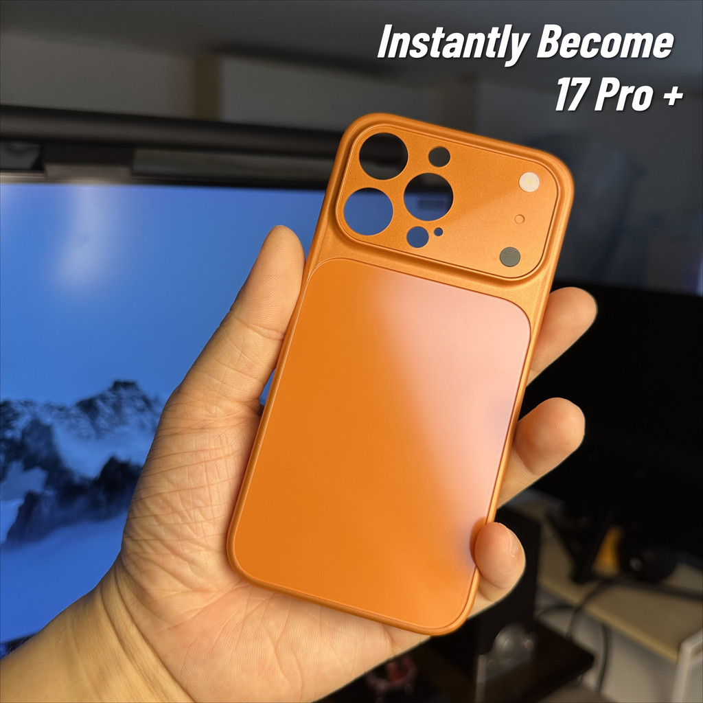 Transformed Become 17 Series กล้องหน้าต่างขนาดใหญ่ Hollow Design Matte เคสป้องกันสําหรับ iPhone 13 14 15 16 Pro Max 17Air Premium Light & Thin กันกระแทก Hard ฝาหลัง