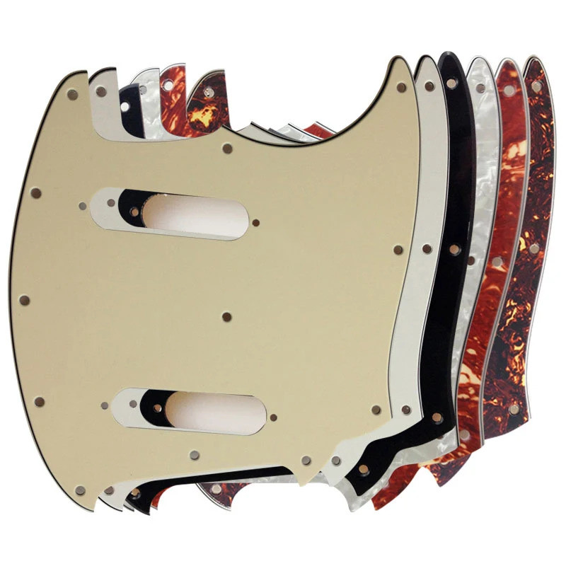 Feiman - Pickguard For Fender American Mustang Guitar, อะไหล่กีต้าร์, Pickguard, No Control Hole, คุ