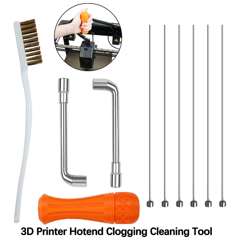 Hotend No Clogging Cleaner Tool Kit For E3D MK8 Volcano Nozzle Needle For Creality K1/K1C/K1 Max/End