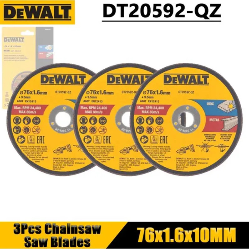 DEWALT DT20592-QZ 76MM ใบตัดเหล็ก 3PK สําหรับ DCS438