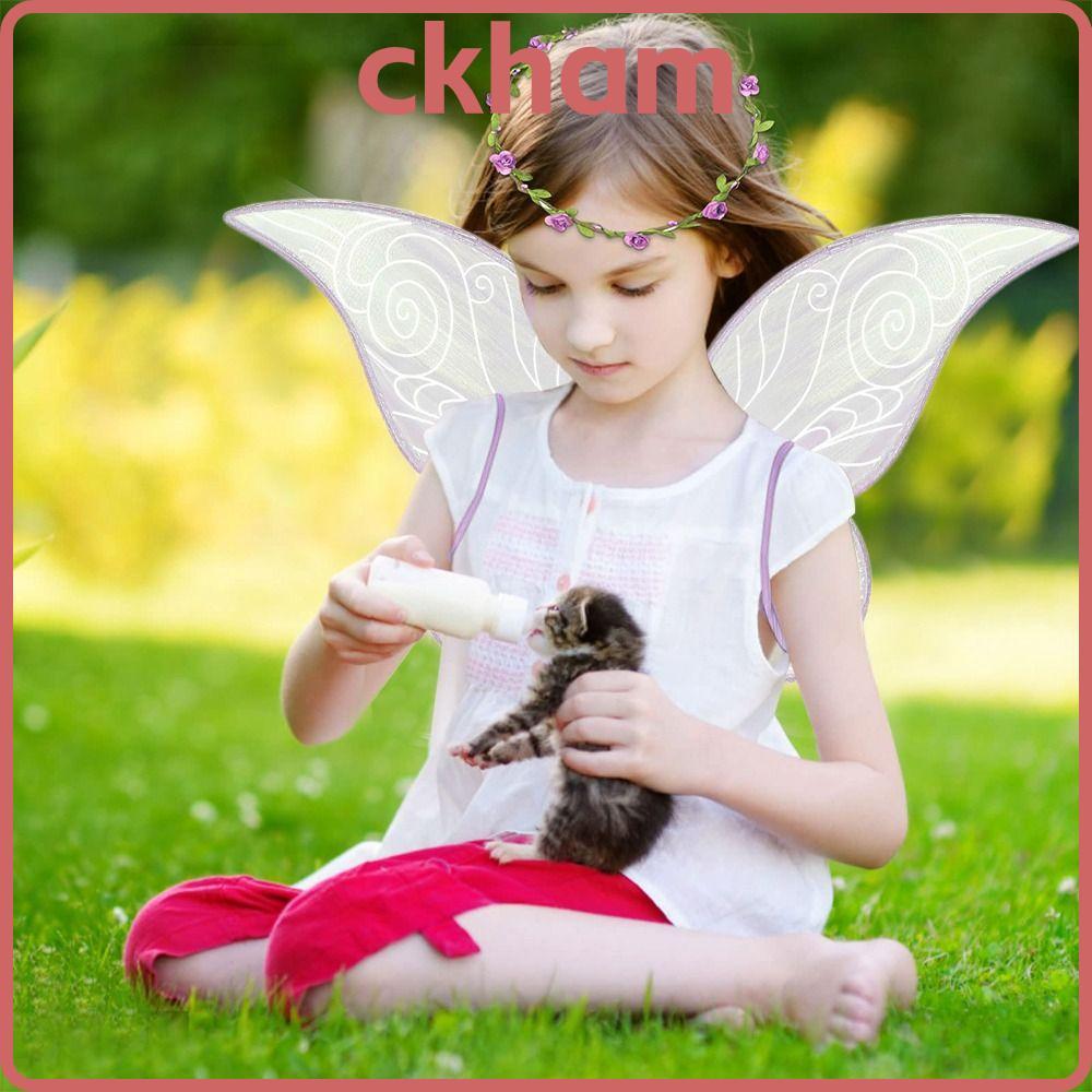 CKHAM Adult Fairy Wings, Party Favor Gift Dress-Up Girls Butterfly Wings, Sparkling Halloween Cospla