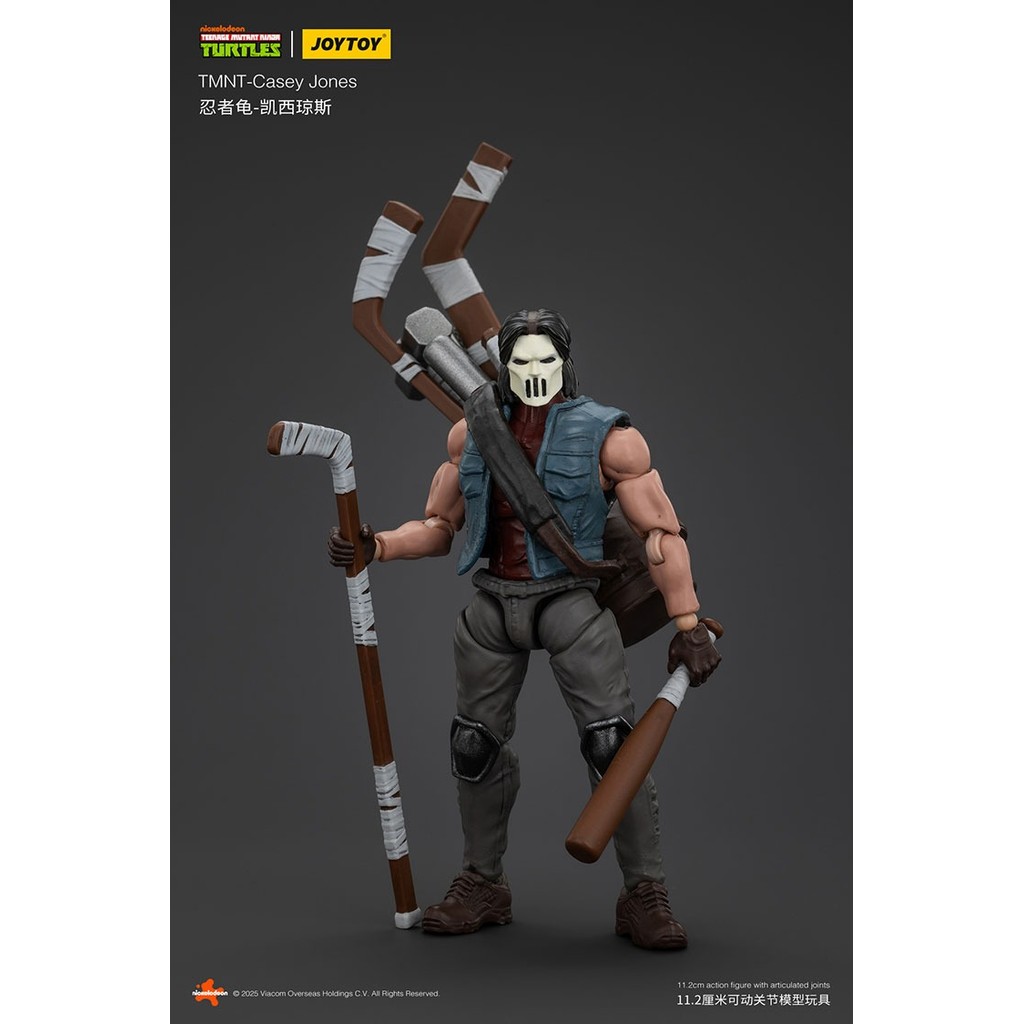 JOYTOY TMNT-Casey Jones ตัวเลขการกระทําคอลเลกชันตุ๊กตาตกแต่งของขวัญรุ่นเดิมรวบรวมของเล่น