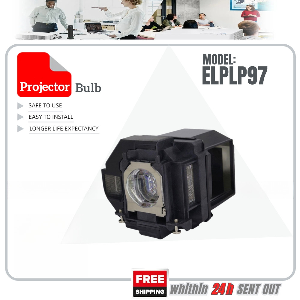 สําหรับ Epson โปรเจคเตอร์โคมไฟ ELPLP97 CB-FH06 FH52 X49 PowerLite U50 EB-U50 FH52 W51 Home Cinema 22