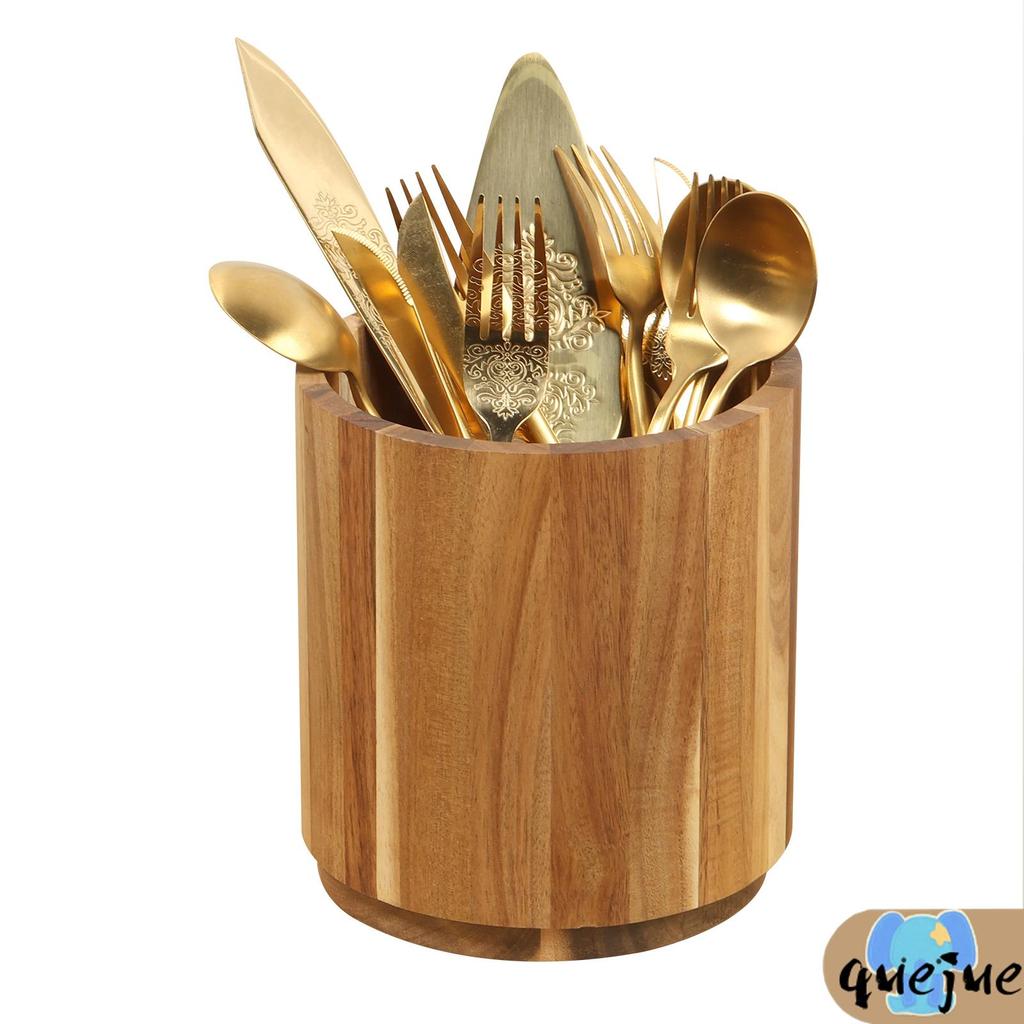 ไม้ภาชนะทําอาหารออแกไนเซอร์ความจุขนาดใหญ่360° ที่วางภาชนะแบบหมุนได้สําหรับเคาน์เตอร์บ้านไร่ SHOPQJC3