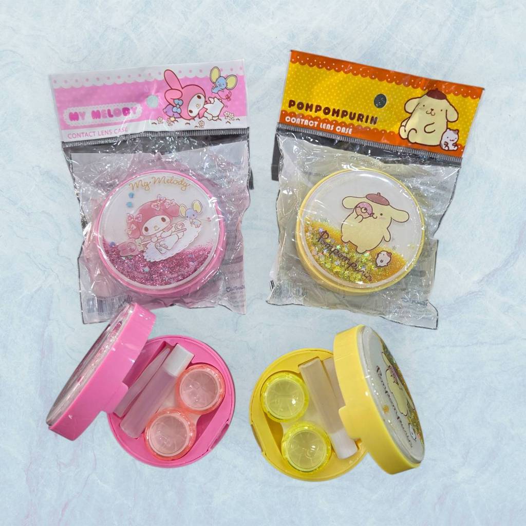 พร้อมส่ง Pompom ตลับเก็บของ มีอุปกรณ์ในกล่องครบ คละลาย สีชมพูสีเหลือง
