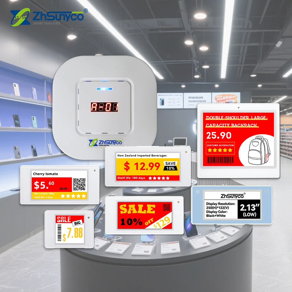 2.4ghz Digital Price Tag E-ink Price Tag ป้ายอัตโนมัติ Esl System Electronic Shelf Label สําหรับซูเป