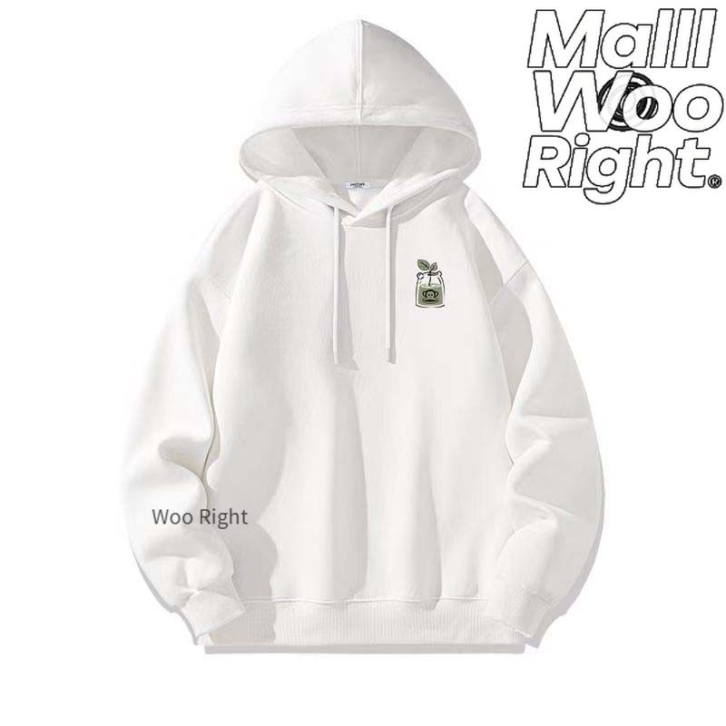 จัดส่งตลอด 24 ชั่วโมง Woo Right oversized เสื้อฮู้ด  เสื้อฮู้ดชาย Oversize สไตล์วินเทจCOD พร้อมส่งทันที!