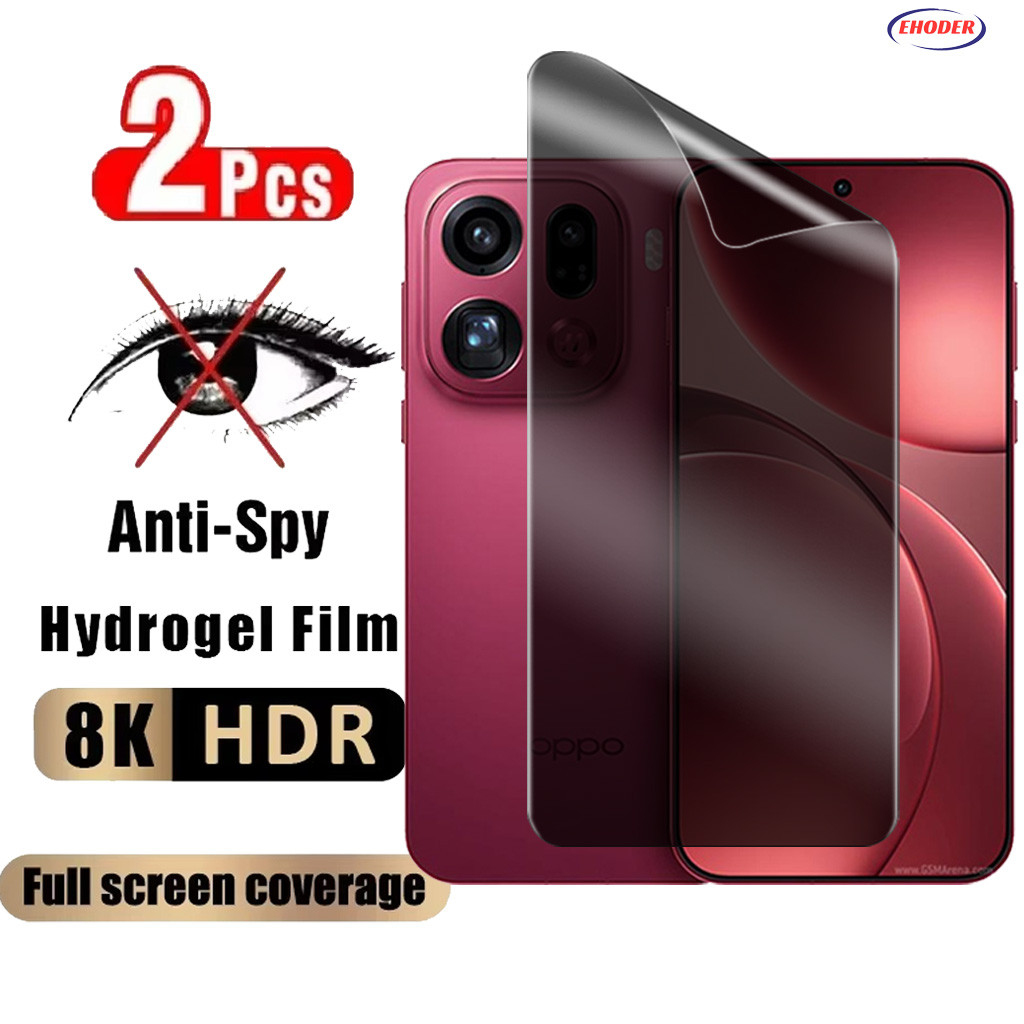 สําหรับ OPPO Find X9 Pro 5G 2025 ความเป็นส่วนตัว Hydrogel ฟิล์มสําหรับ FindX9Pro FindX9 X9Pro Anti Peep หน้าจอฟิล์มป้องกันนุ่ม