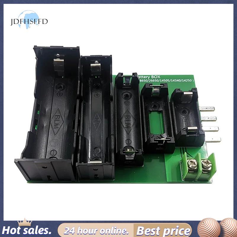 jdfhsffdเครื่องทดสอบแบตเตอรี่ 4 & 2 สาย Terminal 18650 26650 14505 14340 1425 แบตเตอรี่ผู้ถือทดสอบกล