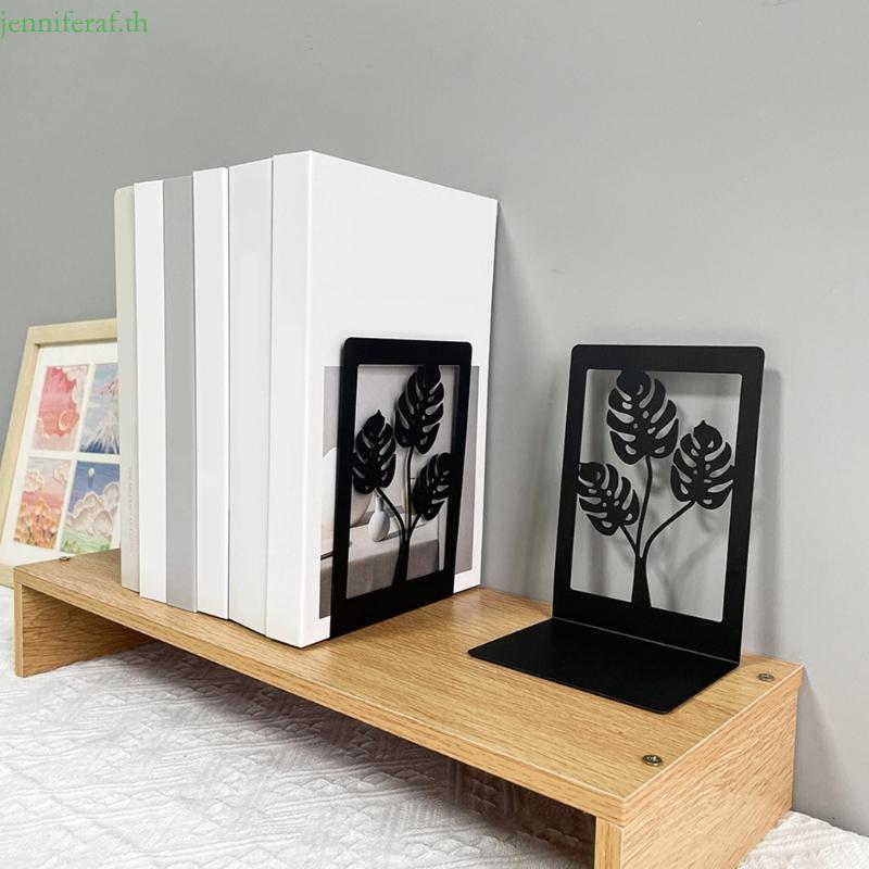 Jenniferf ตกแต่ง Bookends Heavy Duty Book End Book Stopper กันลื่น Bookends