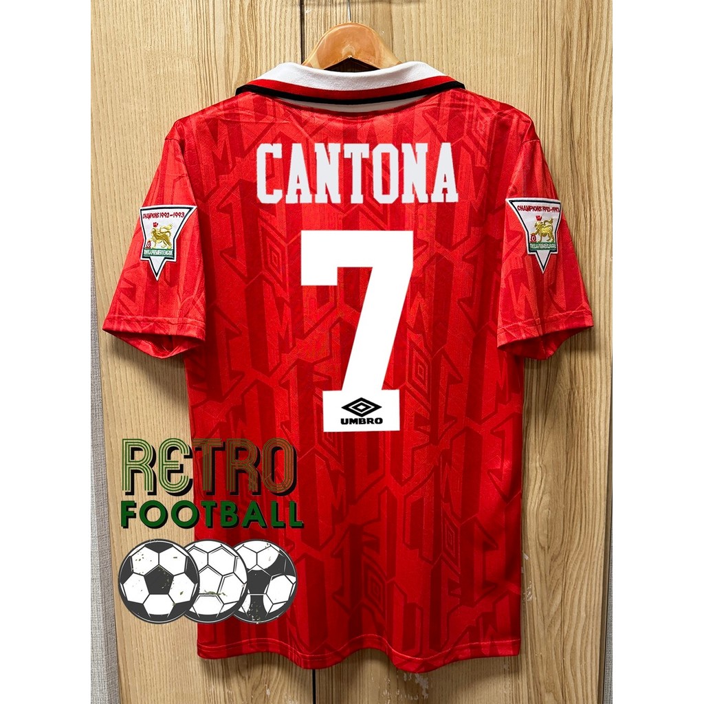 เสื้อฟุตบอลย้อนยุค Retro IIมuยู ปี 1992 ชุดเหย้า Home คอเชือกสกรีนชื่อนักเตะพร้อมอาร์มEPL (รับประกันคุณภาพสินค้า)