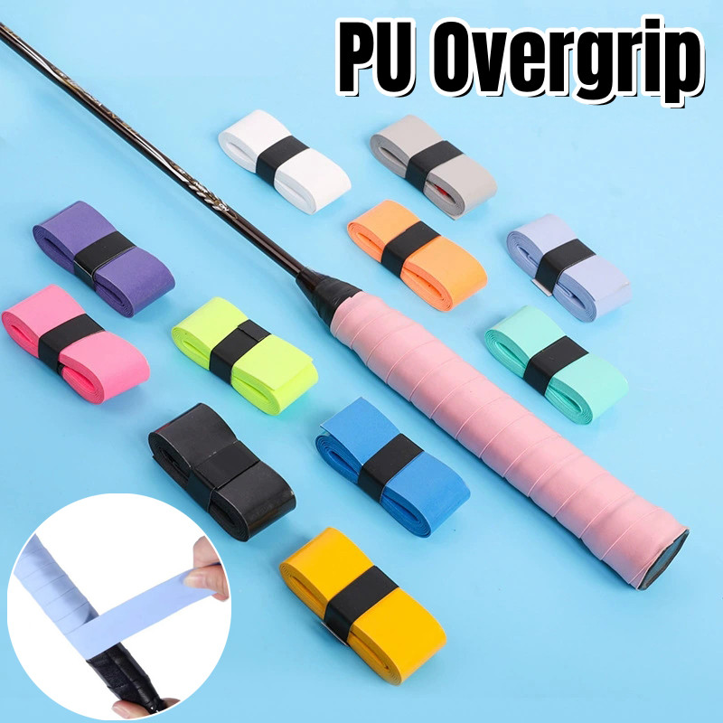 2/5PCS กาวลามิเนตแบน PU กาวมือเทนนิส PU กาวมือ Anti-slip Band Fish Rod Sweatband