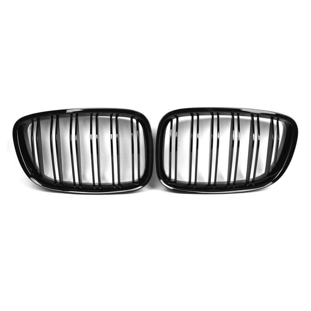 Topfree-TH BORTT ด้านหน้าย่าง Kidney Grills 1 คู่ Center Grilles สำหรับ 5 Series GT F07 2009-2017 51