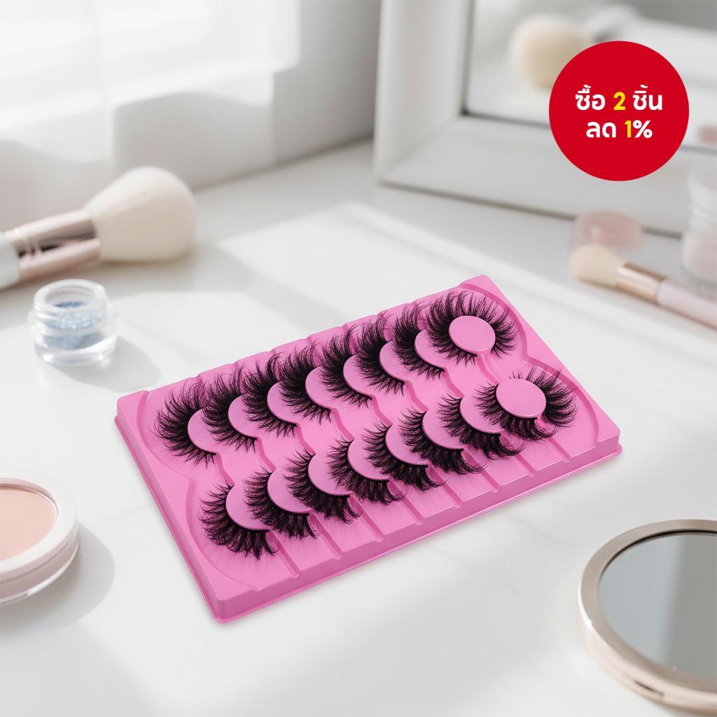 ขนตาปลอม 7 คู่ Fluffy Mango Eye 8D - ลุคธรรมชาติ ขนตายาว งอนงาม เพิ่มความโดดเด่นให้ดวงตาของคุณ