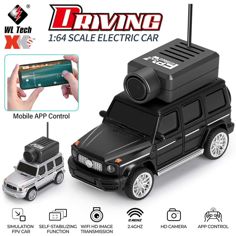 WLtoys 1:64 รถจิ๋ว 6406/6406C พร้อมกล้องในตัว 720P มุมกว้าง 120° ควบคุมผ่านมือถือ 2.4GHz เหมาะสำหรับเด็กเป็นของเล่น