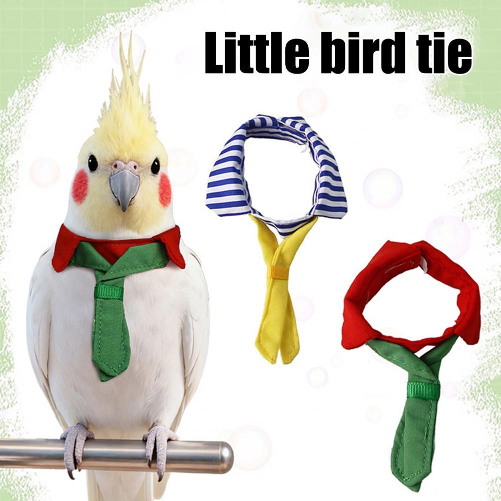 น้ําหนักเบานกแก้ว Neckwear Parrot Tie สําหรับนกนกแก้ว Tie Collar Set สําหรับ Dressing Up Feathered Friends สําหรับ Parakeets