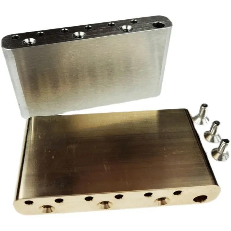 52.5 มม.กีตาร์ไฟฟ้า Tremolo Block String Spacing ทองเหลือง 40 มม.Remolo Block สําหรับ Fender Squier 
