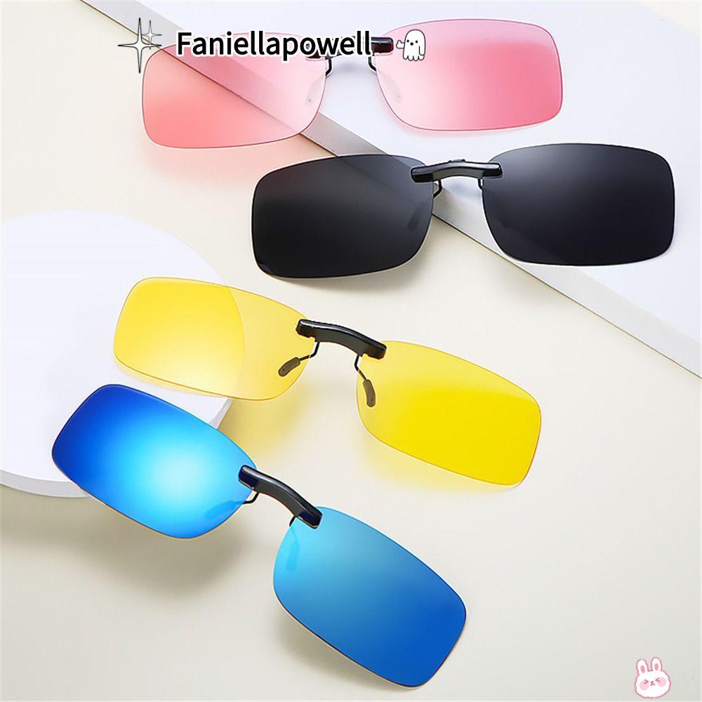 FANIELLAPOWELL Flip Up Sun Glasses, UV400 Protection Ultra-Light Magnetic Clip-On แว่นกันแดดโพลาไรซ์มีสไตล์สําหรับผู้หญิงและผู้ชาย