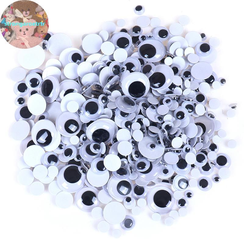 Strongaroetrtr Self-กาวผสมEyesสําหรับของเล่นตุ๊กตาGogly wiggly Eyes DIYอุปกรณ์เสริมTH