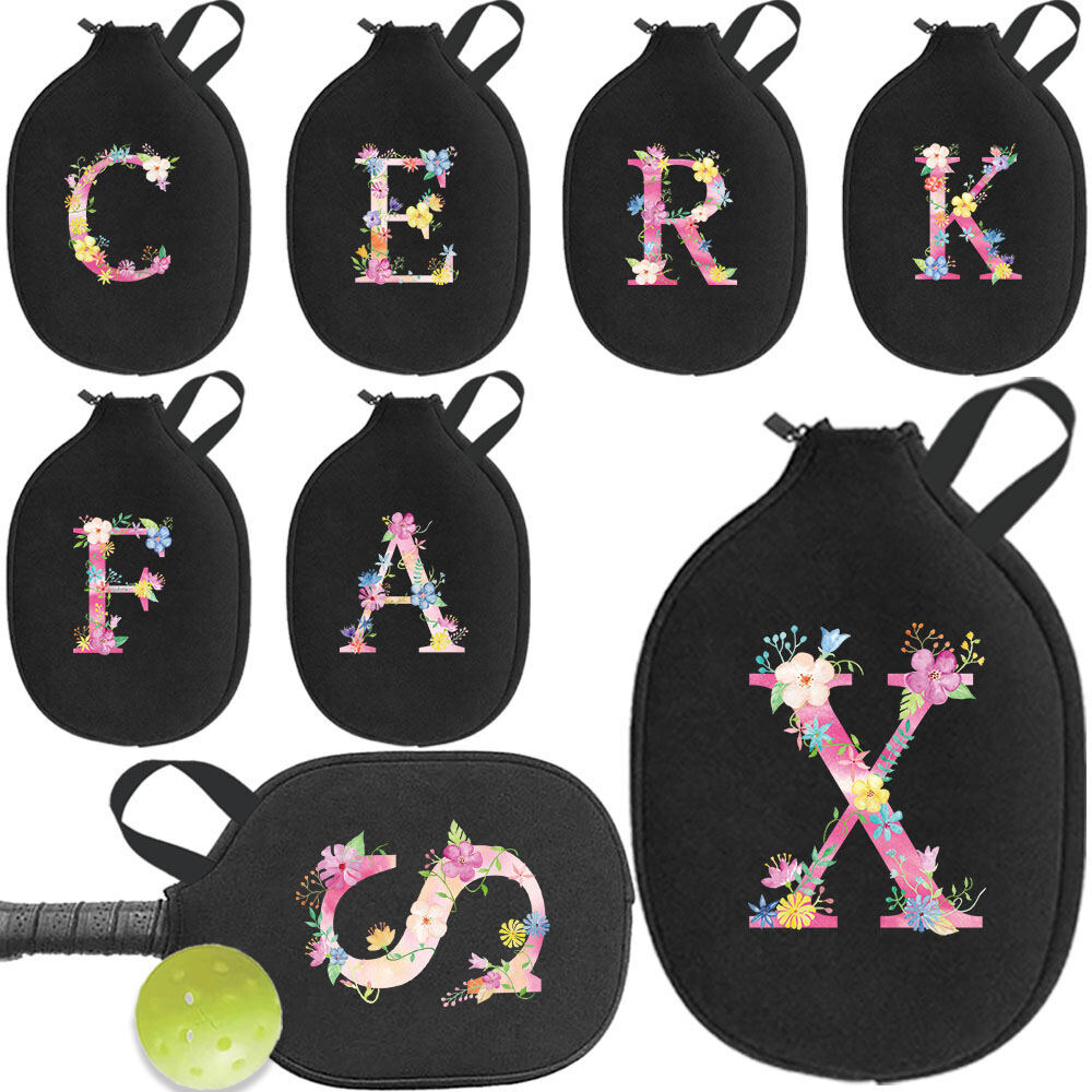 Pickleball Paddle Bags Sports Accessory Protects Surface Pickleball Paddle Cover Pink Design