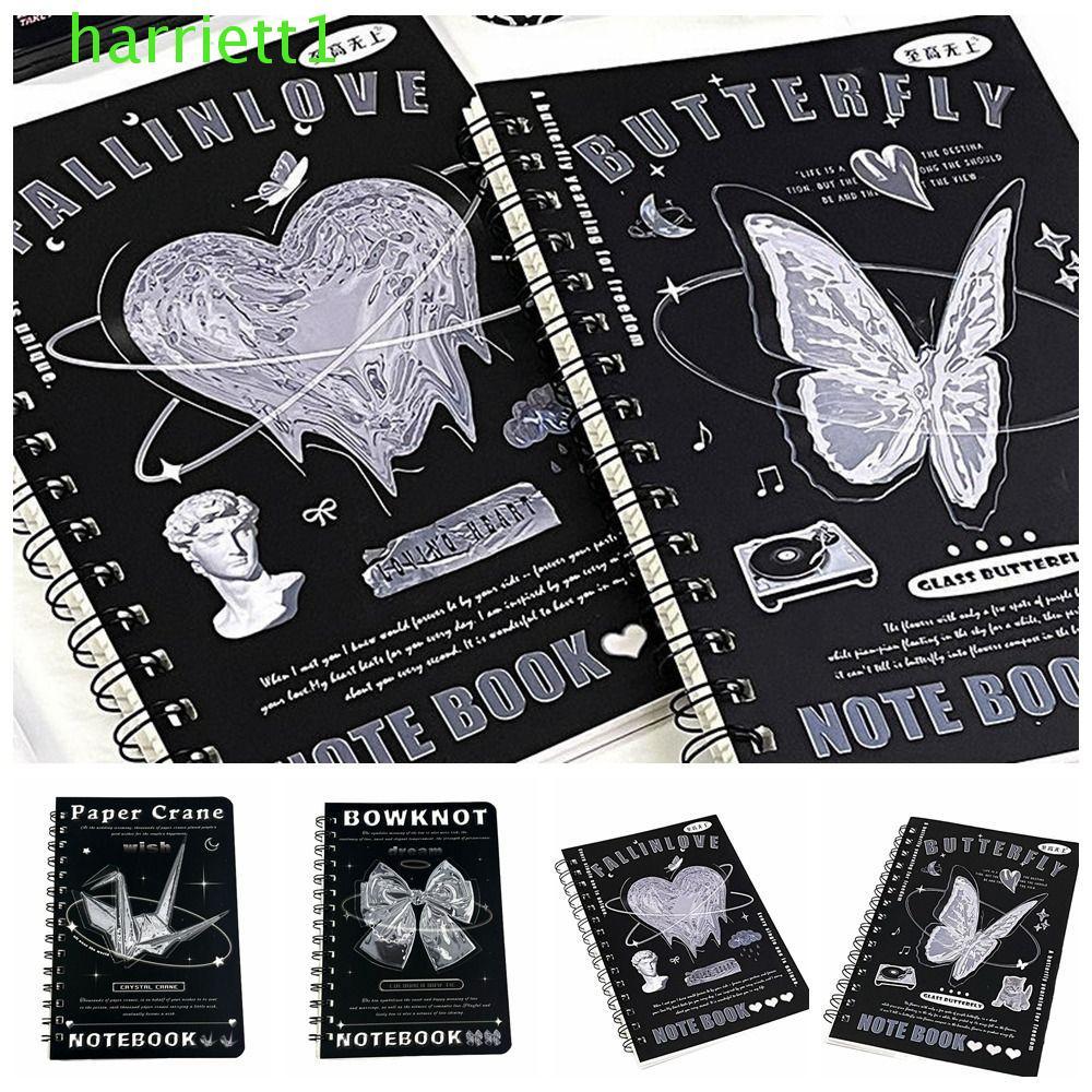 HARRIETT A5 Notebook, Y2K Vintage A5 Notepad Coil Notapad