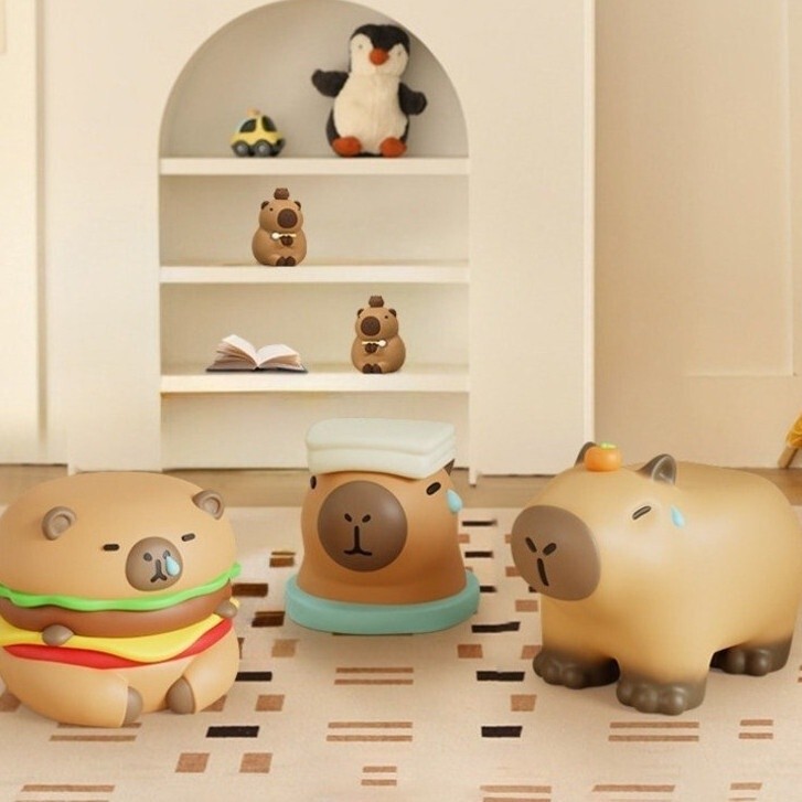 NEW Capibara Stool Chair Burger Stool Home Shoe Changing Stool Childrens Low Stool Study Chair