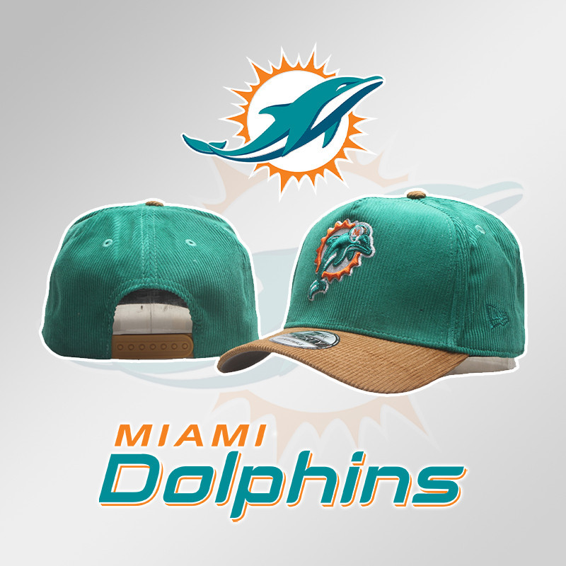 หมวกเบสบอล Miami Dolphins แบบปรับขนาดได้ สำหรับผู้ชาย