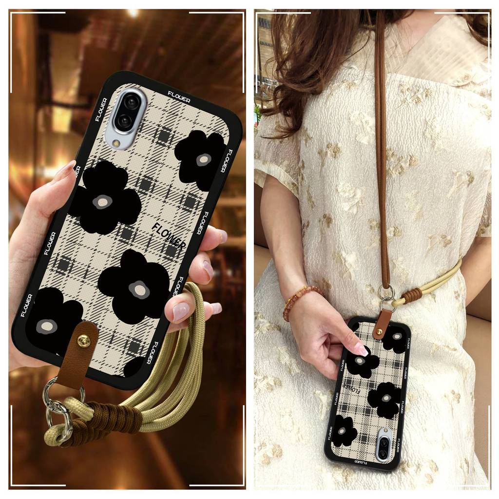 Anti-knock Full wrap เคสโทรศัพท์สําหรับ Sharp Aquos Sense3 plus/SHV46 แนวทแยงกันกระแทก Crossbody Ant