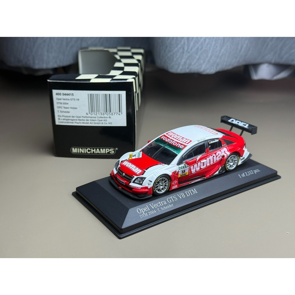 มินิคัท 1/43 Opel Vectra GTS V8 DTM #15 ยินดีต้อนรับสู่คําถามรถใหม่สภาพจากเวลาสู่เวลาขายไม่คืนเงินต้