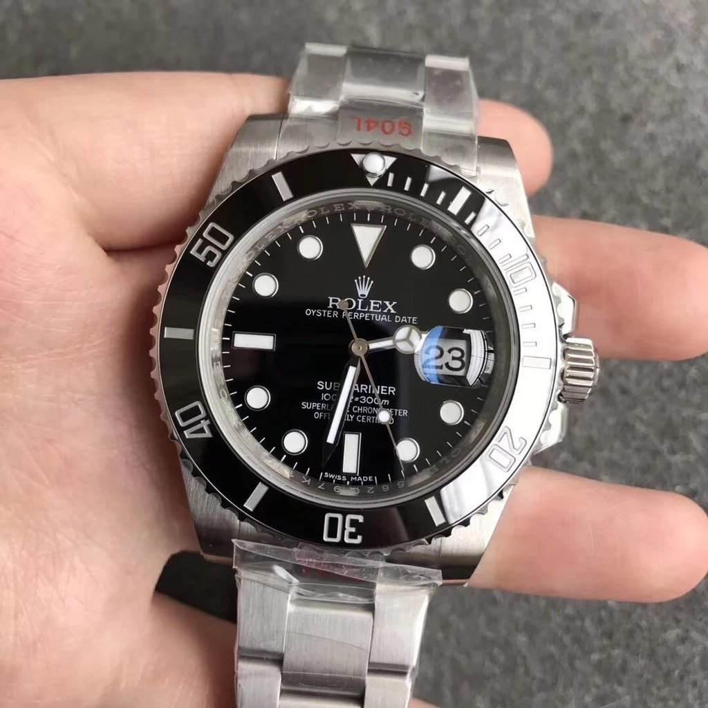 ROLEXN Factory V9 Submariner Type SUB Black Water Ghost Model116610 Noob Factory วัสดุดั้งเดิม รุ่นเ