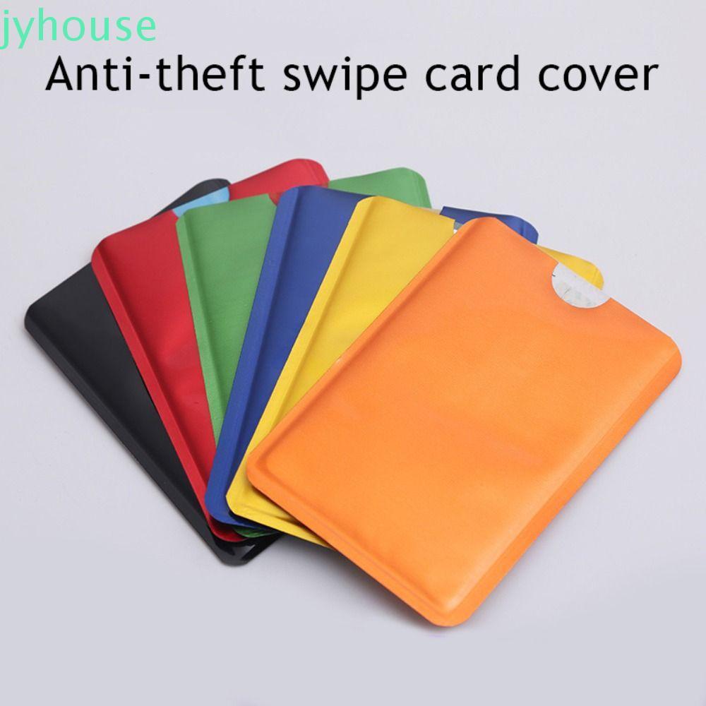 JYHOUSE ID Card Protector Blocker อ่าน proof 10 ชิ้น Anti-Theft RFID Card Contactless อลูมิเนียมฟอยล