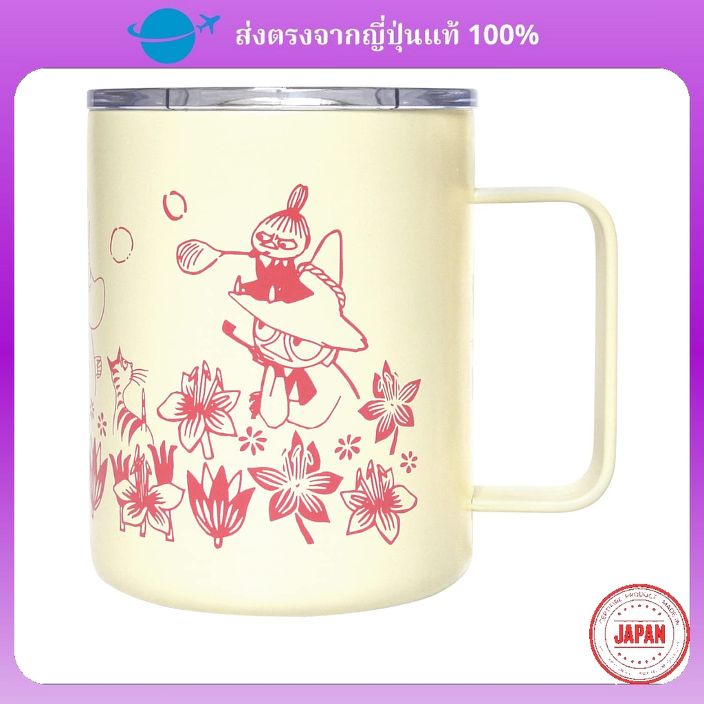 【Direct from Japan】MOOMIN แก้วมัคสแตนเลส 350มล. พร้อมฝาสุญญากาศ โครงสร้างคู่ ของขวัญชนิดบรรจุกล่อง (