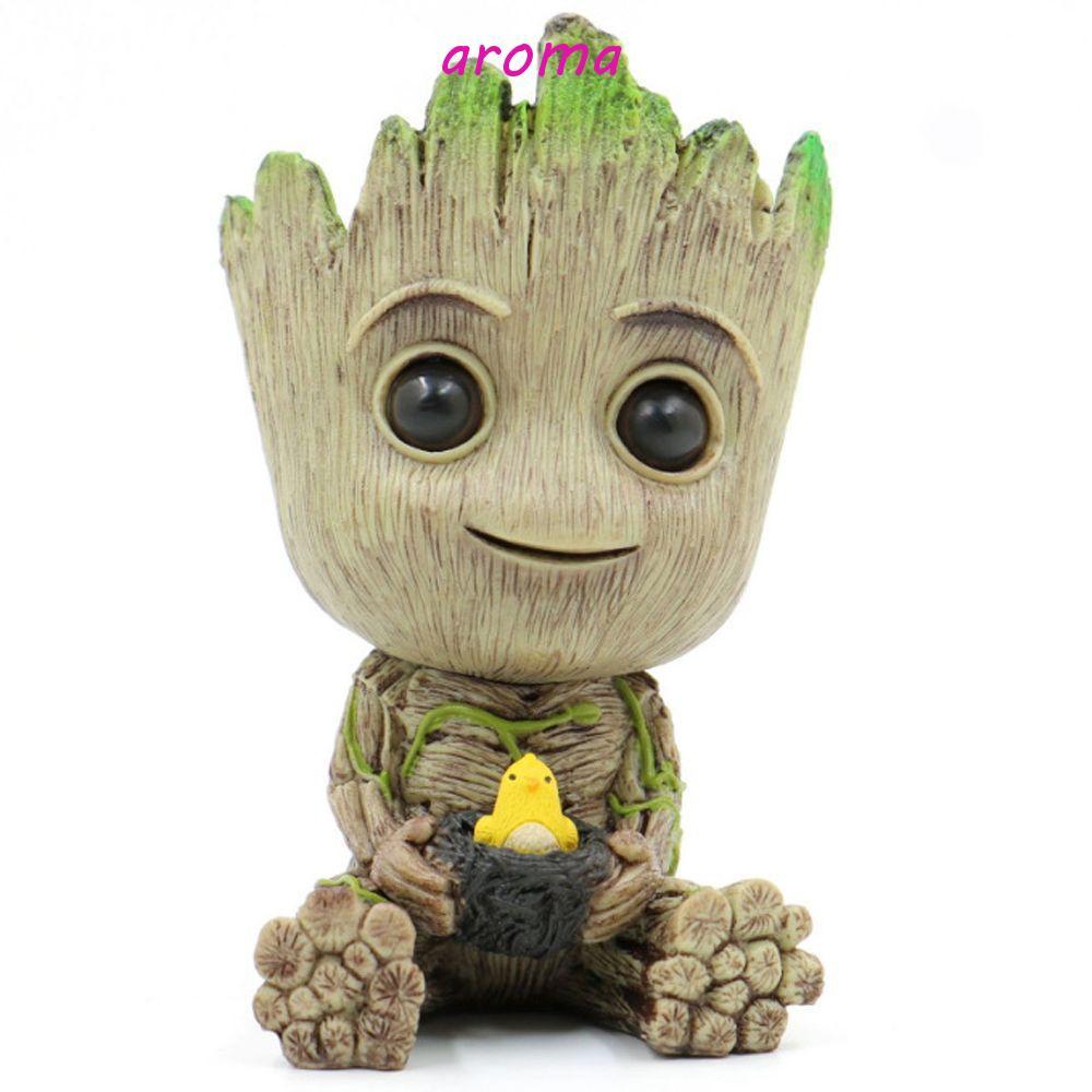 AROMA Groot Action Figure Avengers Marvel Mini Groot ของเล่นเด็กสําหรับของขวัญรูปของเล่นอะนิเมะ Acti