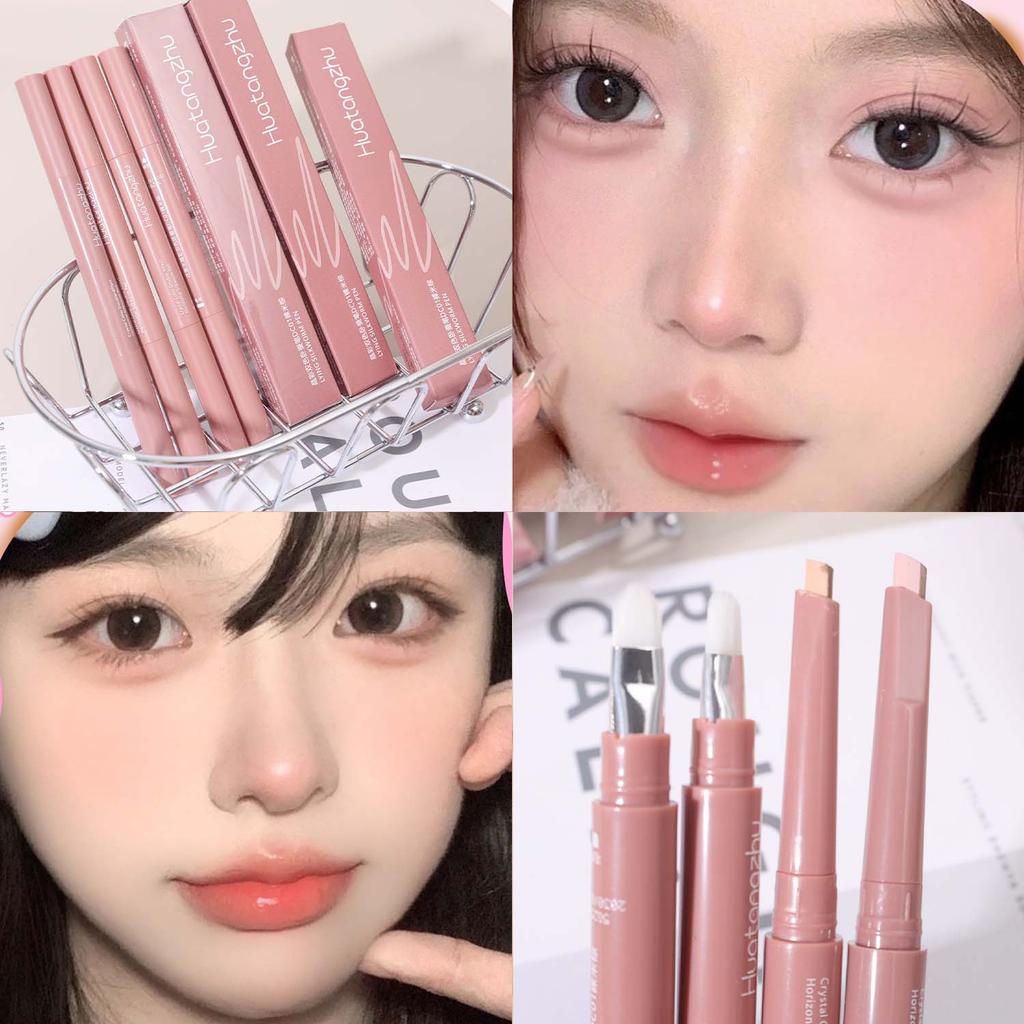 Aegyo Sal Makeup Pencil for Eye Contouring | ไฮไลท์ใต้ตาและอายแชโดว์สองสี 2 in 1 | Nude Pink Matte Finish for Enlarge Eyes | ดีไซน์พกพา 1/2 ชิ้น