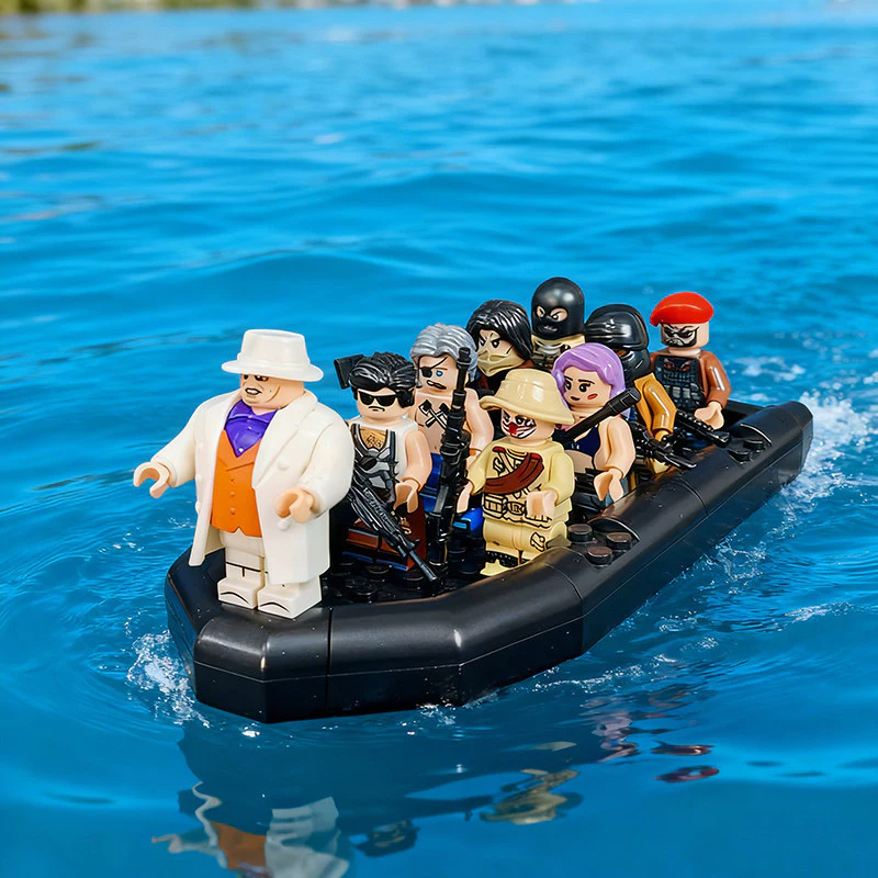 เลโก้กองกำลังพิเศษ Mercenaries ชุด Thugs Building Blocks Minifigures SWAT thumbnail 3