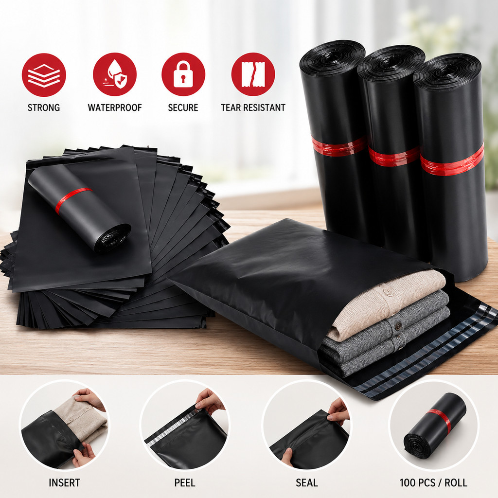[ Gstore ] ( 100 ชิ้น ) ถุงพลาสติก Flyer พัสดุจัดส่งพัสดุ Courier Flyer Bag