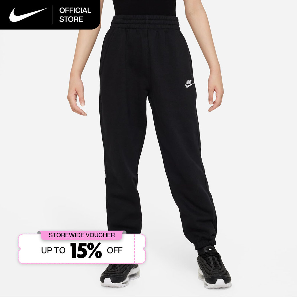 Nike Older Kids' Sportswear Club Fleece Loose Pants - Black [FD2933-010]