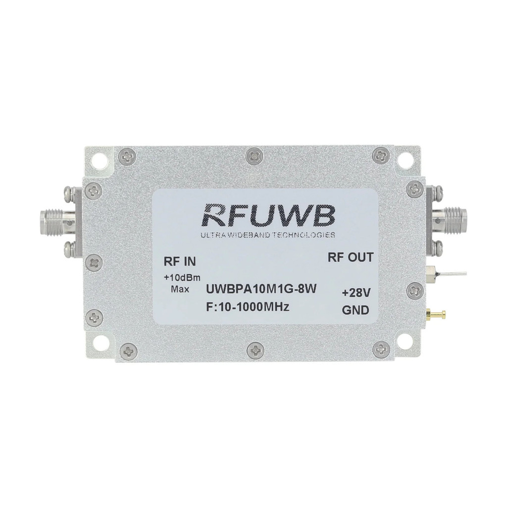 พร้อมส่ง RFUWB UWBPA-10M1G-8W 10-1000MHz เครื่องขยายเสียง RF บรอดแบนด์ 8W UWB RF Power Amp Module