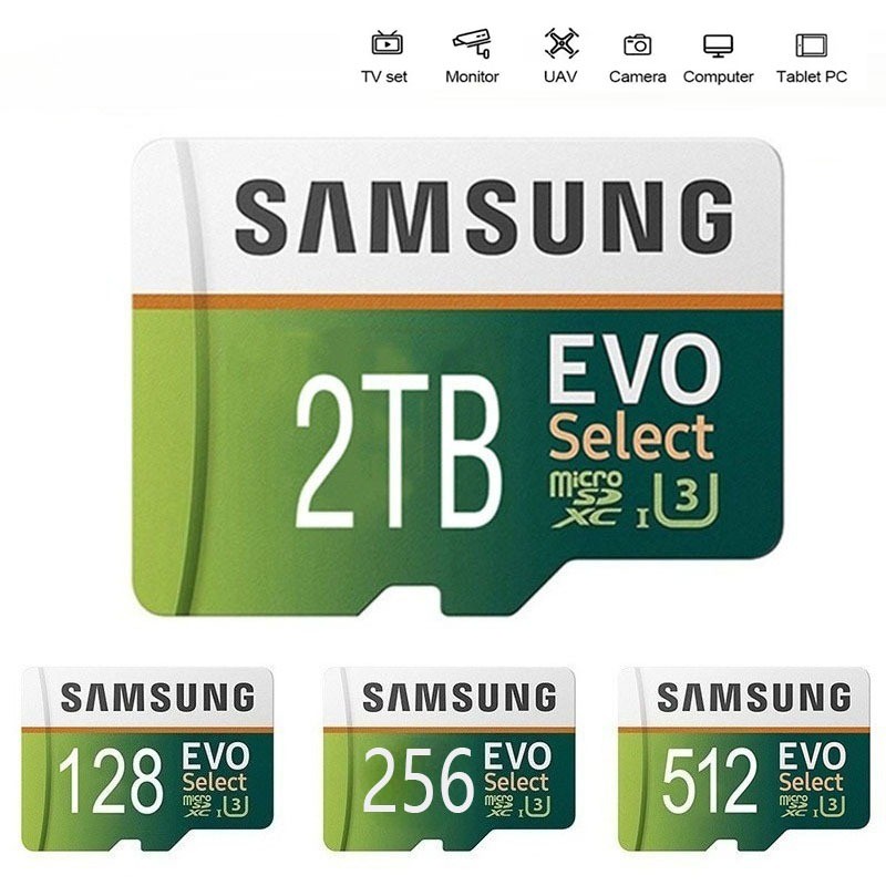 การ์ด Micro SD 128GB/256GB/512GB/1TB/2TB Memroy Card