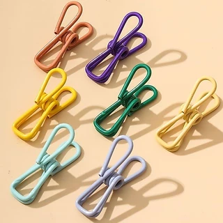 แพ็ค10ชิ้น ตะขอ หนีบที่หนีบผ้า คลิปสแตนเลสพร้อมคลิปตะขอ ที่หนีบผ้า ไม้หนีบผ้าสแตนเลส (ร้านไทย) G3354