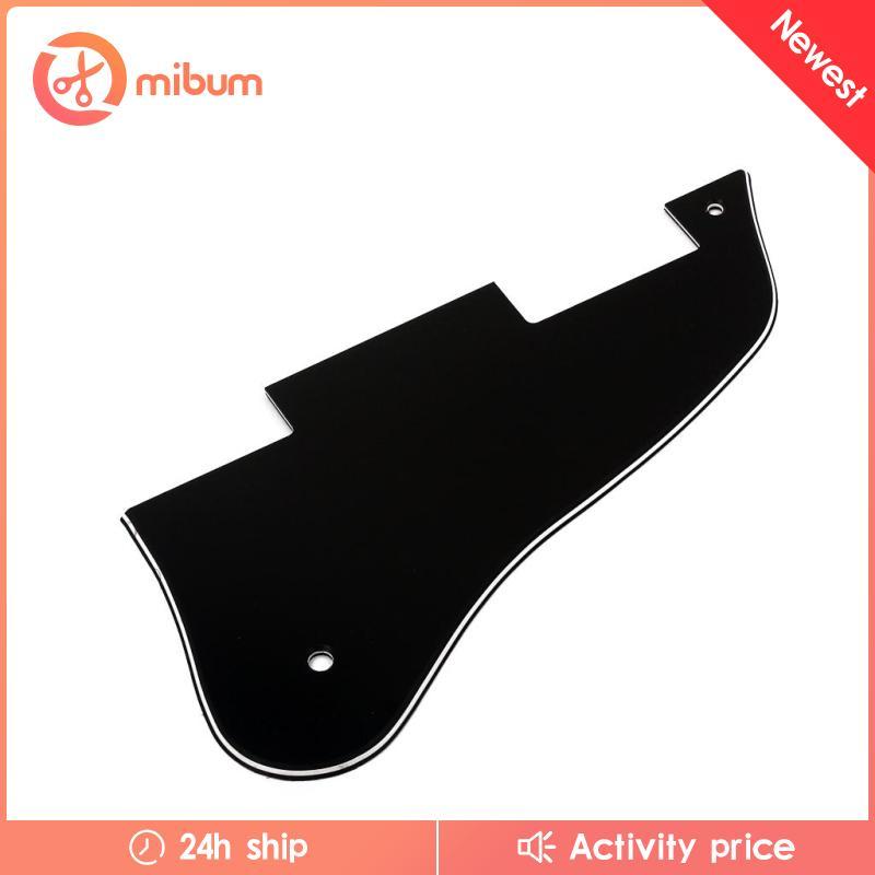 [Mibum] แผ่นรอยขีดข่วน Pickguard 2 หลุมที่ทนทานสําหรับชิ้นส่วนทดแทนกีตาร์ ES335 สีดํา
