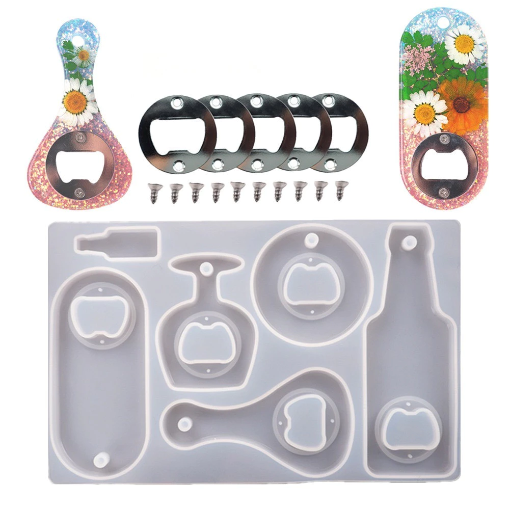 🇹🇭พร้อมส่ง | แม่พิมพ์ซิลิโคนที่เปิดขวด ที่เปิดขวดเบียร์ Bottle Opener Resin Mold สำหรับเรซิ่น DIY