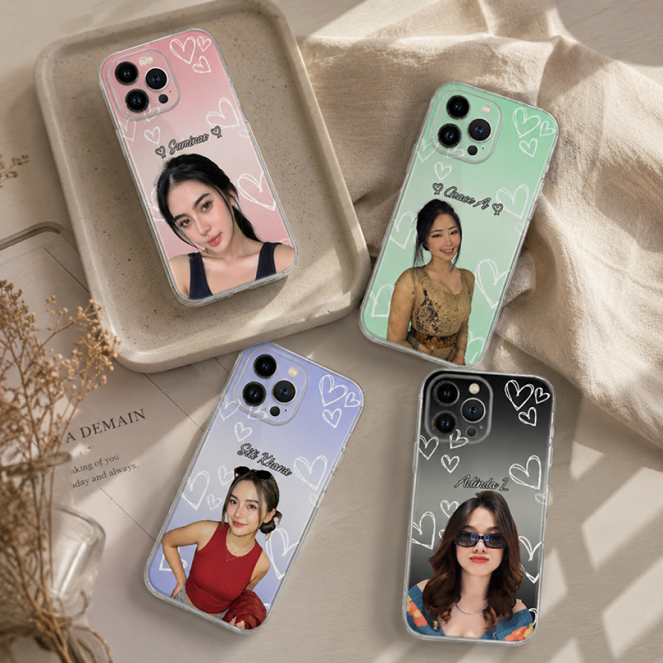 HP Custom Aesthetic Photo เคสโทรศัพท์ชื่อของตัวเองสําหรับ Redmi 9T เคสโทรศัพท์น่ารัก Softcase แฟชั่น